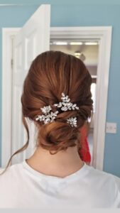 Bridal bride to be messy boho hairstylist leicester
