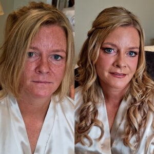 Bridal bride to be messy boho hairstylist leicester