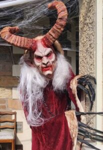 Krampus full face prosthetic