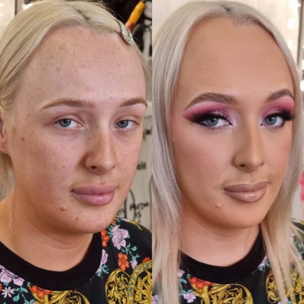 alternative colourful rave festival make up artist