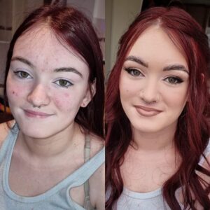 teenage make up artist prom hair and makeup