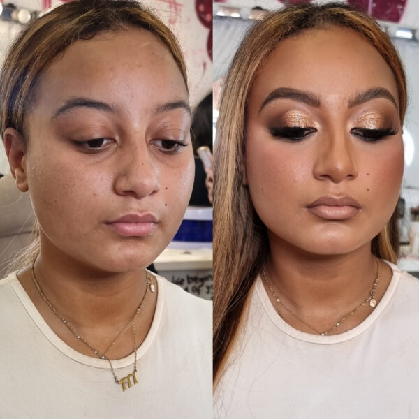 black bridal prommakeup artist