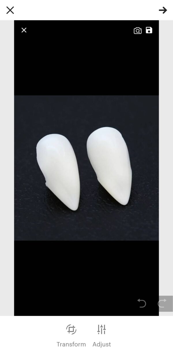 Vampire fake teeth