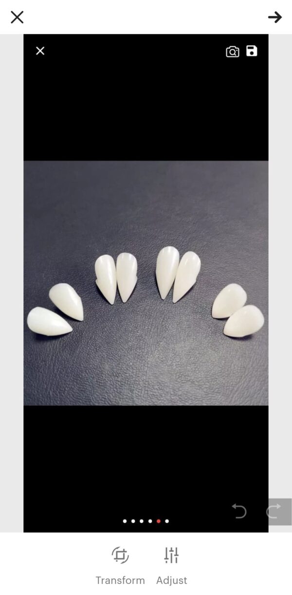 Vampire fake teeth