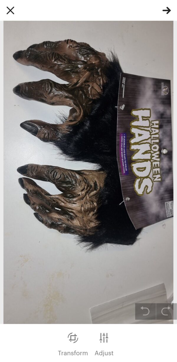 Furry Gorilla, Werewolf Gloves - Image 2