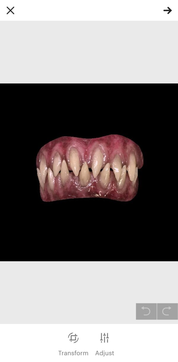 demon Teeth terrifier krampus latex full face prosthetic - half face prosthetics for sale
