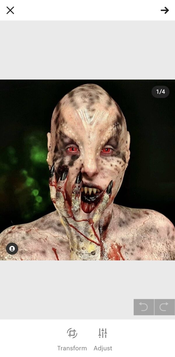 Teeth terrifier krampus latex full face prosthetic - half face prosthetics for sale