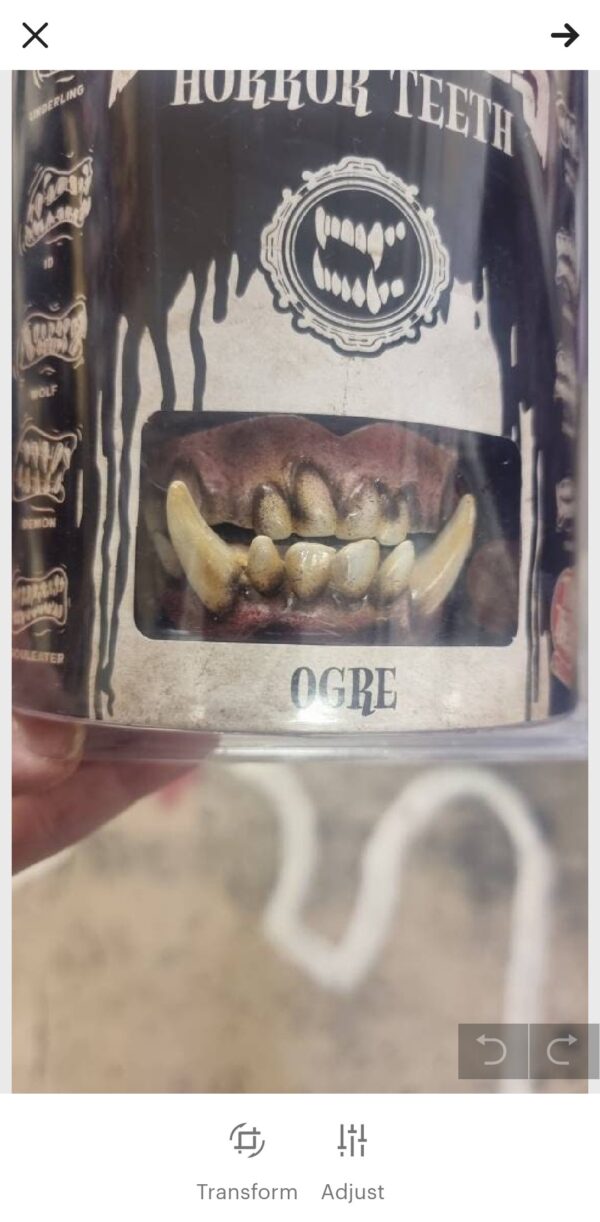 ogre Teeth terrifier krampus latex full face prosthetic - half face prosthetics for sale