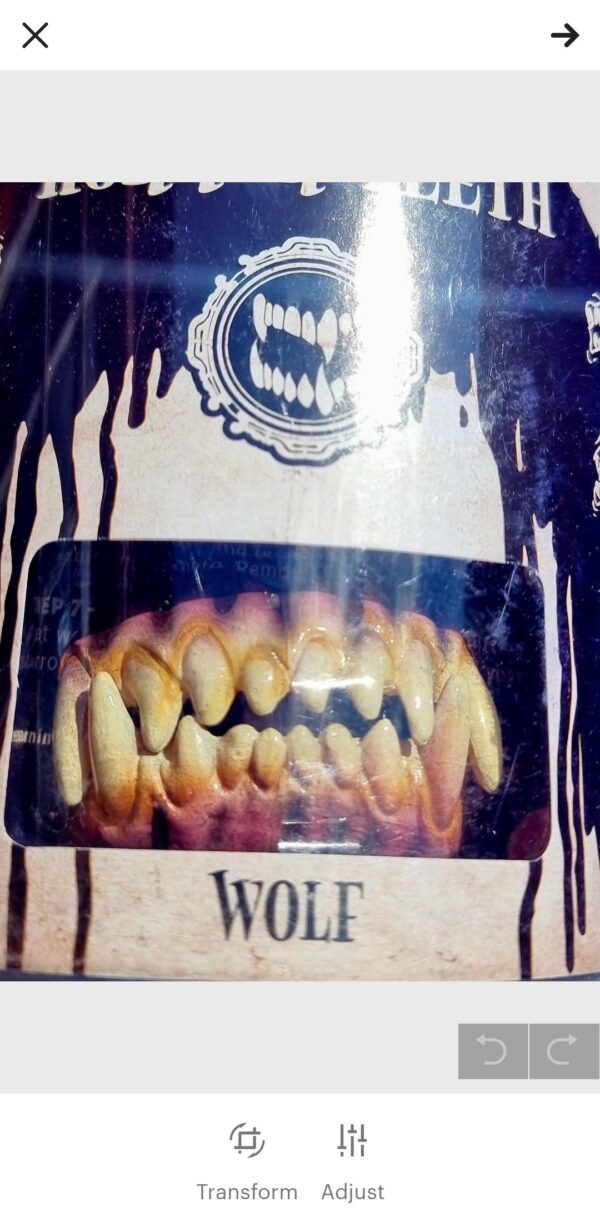 wolf Teeth terrifier krampus latex full face prosthetic - half face prosthetics for sale