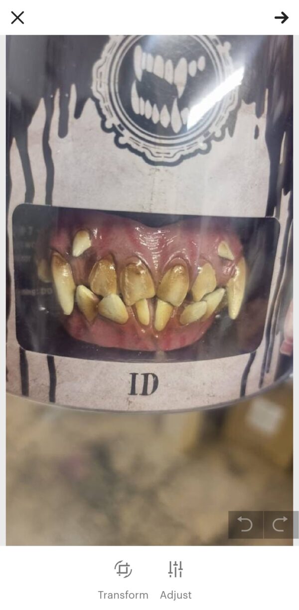 ogre Teeth terrifier krampus latex full face prosthetic - half face prosthetics for sale