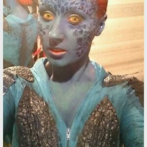 Mystique-Inspired Reptile Forehead prosthetics