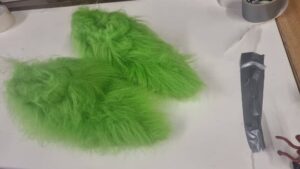 Green Faux Fur Boot Covers