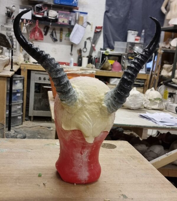 Angry Forehead with Attached Horns