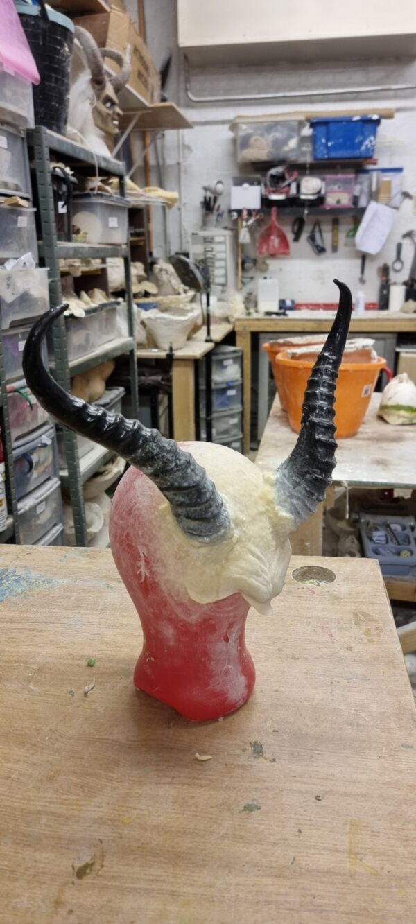 forehead and horns prosthetic