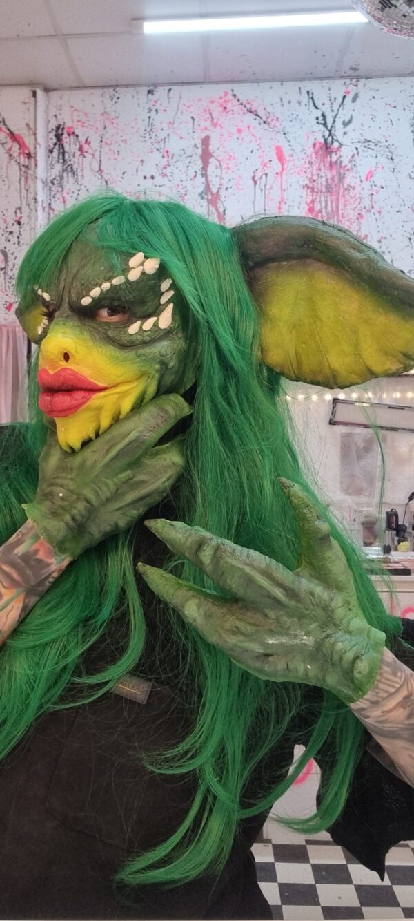 Large Prosthetic Reptile Ears with Wig - Image 9