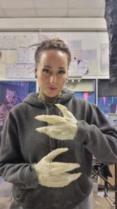 prosthetic alien gloves