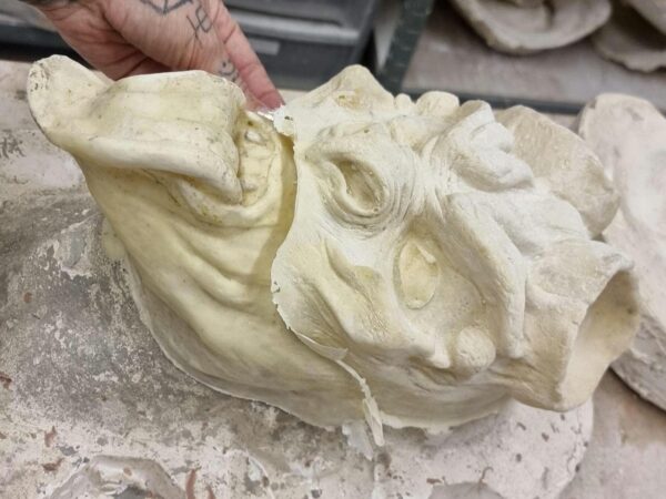 Two-Piece Krampus Demon Mask