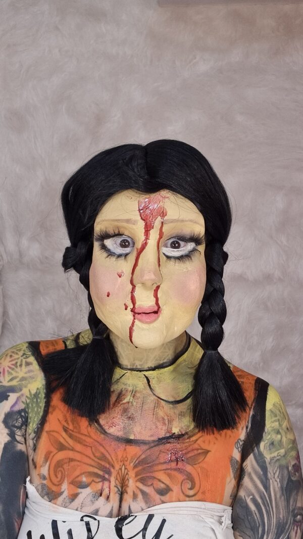 squid game doll face