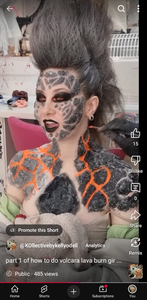 lava charcoal prosthetic