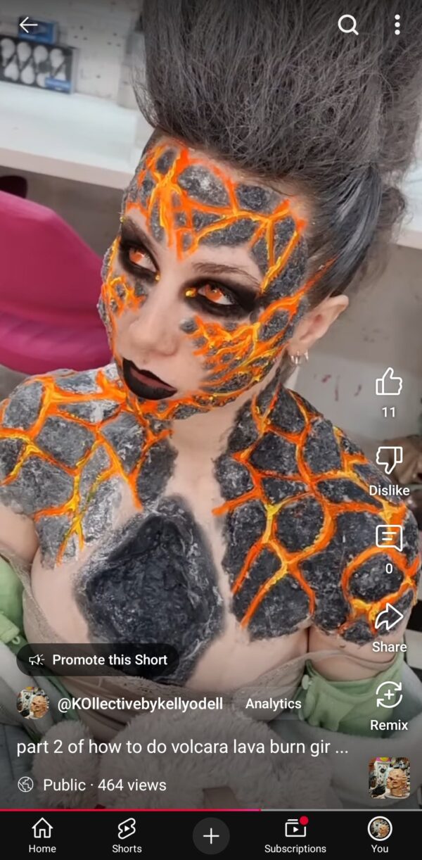 BODY lava Charcoal prosthetic