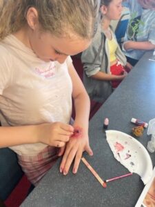teen young adult sfx workshop makeup lesson