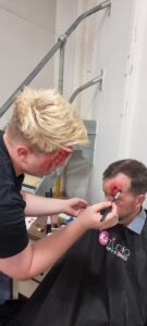 teen young adult sfx workshop makeup lesson