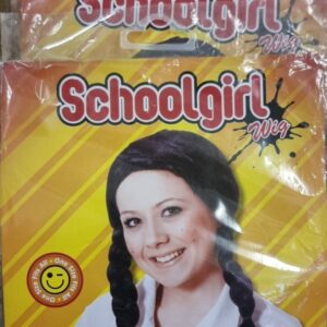School girl plaits wig